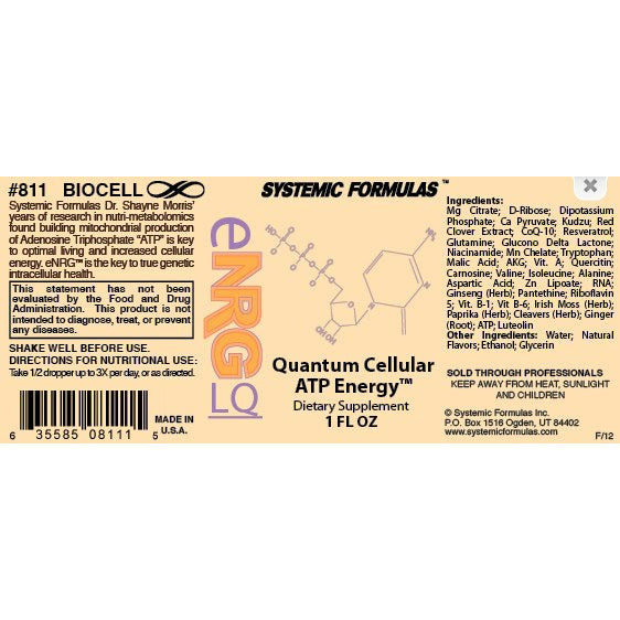 ENRG Cellular ATP Liquid - Shop Vibrant Life