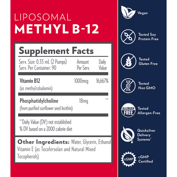 Liposomal Methyl B12 - Shop Vibrant Life